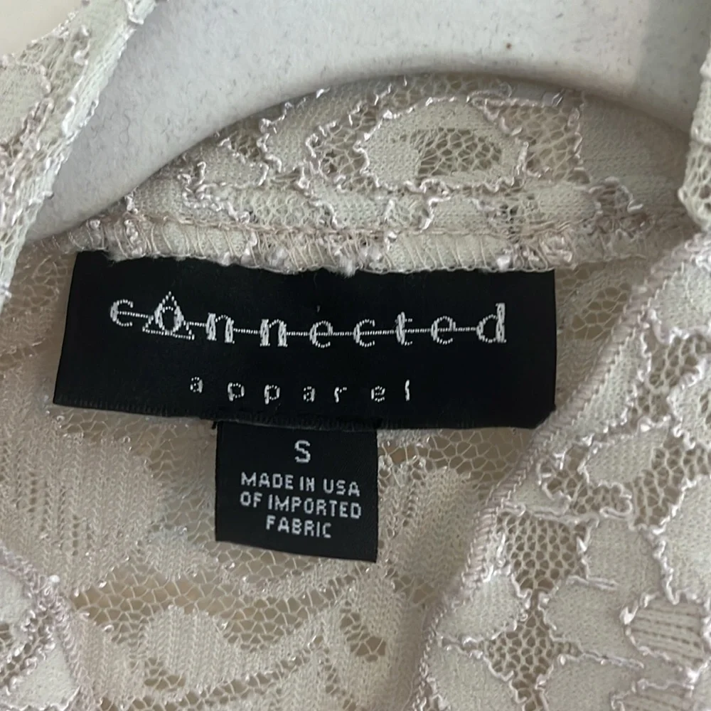 Vintage Connected Apparel Lace Floral Sweater Cardigan Victorian Bohemian Fairy‎ - Picture 2 of 6